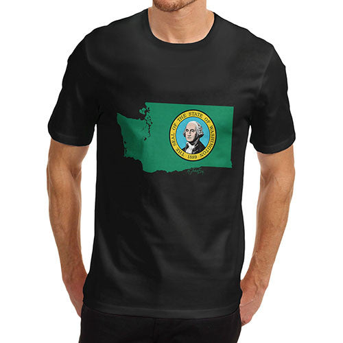 Men's USA States and Flags Washington T-Shirt