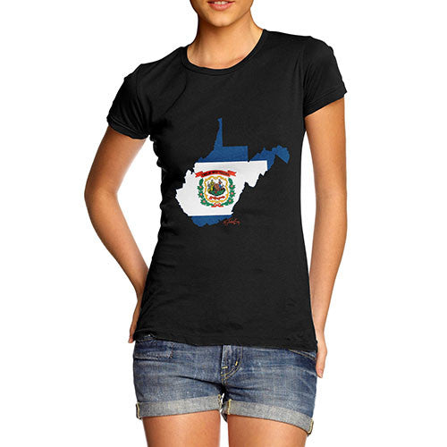 Women's USA States and Flags West Virginia T-Shirt