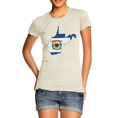 Women's USA States and Flags West Virginia T-Shirt