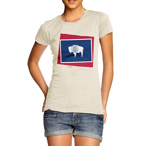 Women's USA States and Flags Wyoming T-Shirt