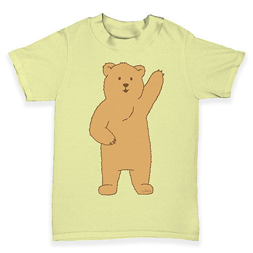Silly Bear Waving Baby Toddler T-Shirt