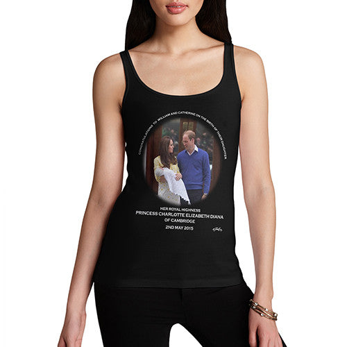 Women's HRH Royal Baby Princess Charlotte Commemorative Tank Top