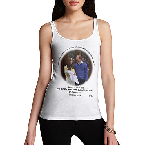 Women's HRH Royal Baby Princess Charlotte Commemorative Tank Top