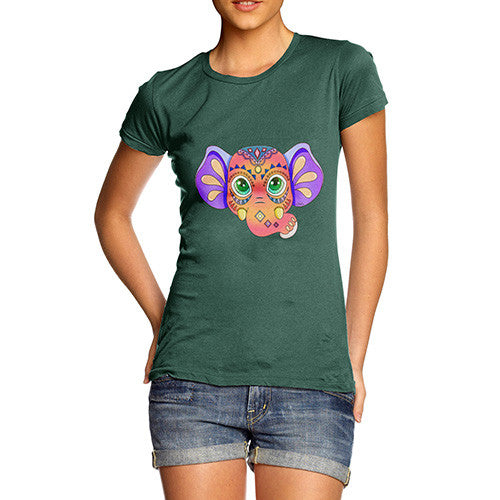Women's Tribal Elephant T-Shirt