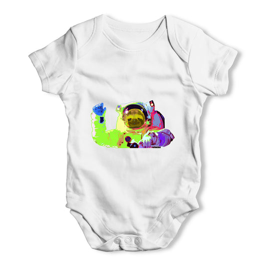 Rainbow Astro Chimp Baby Grow Bodysuit
