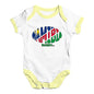 Baby Onesies Namibia Rugby Ball Flag Baby Unisex Baby Grow Bodysuit 3-6 Months White Yellow Trim