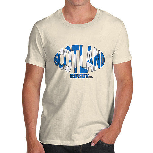 Men's Scotland Rugby Ball Flag T-Shirt
