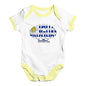Funny Baby Clothes Uruguay Rugby Ball Flag Baby Unisex Baby Grow Bodysuit Newborn White Yellow Trim