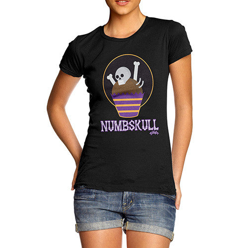 Women's Halloween Numbskull Skeleton T-Shirt