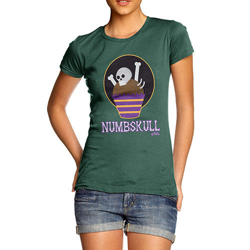 Women's Halloween Numbskull Skeleton T-Shirt