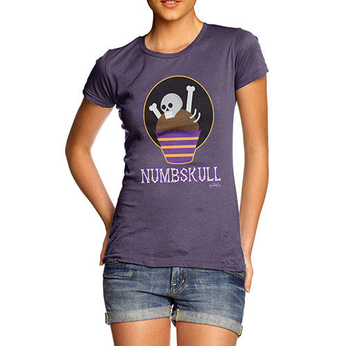 Women's Halloween Numbskull Skeleton T-Shirt