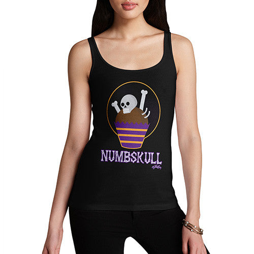 Women's Halloween Numbskull Skeleton Tank Top