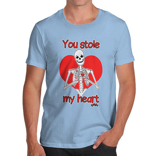 Men's Skeleton You Stole My Heart T-Shirt