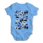 Halloween Cats Witches Skulls Baby Grow Bodysuit