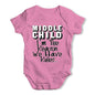 Middle Child The Reason We Have Rules Baby Grow Bodysuit