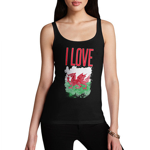 Women's I Love Wales Tank Top