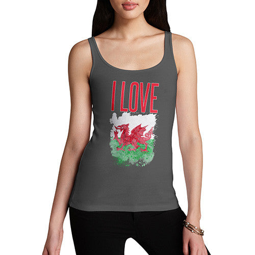 Women's I Love Wales Tank Top