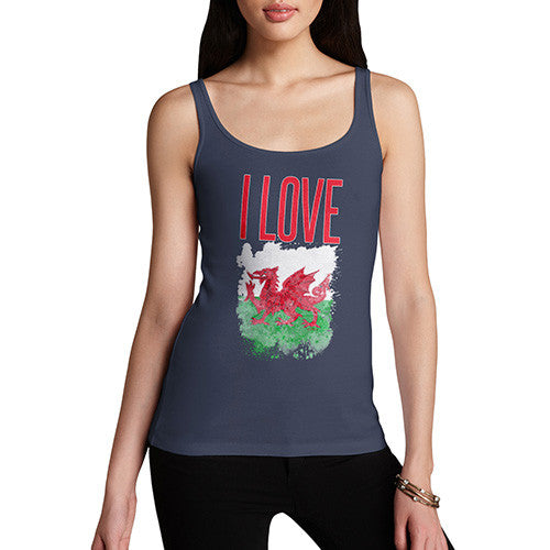Women's I Love Wales Tank Top