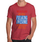 Men's Personalised Freaking Awesome Isn't An Official Job Title T-Shirt