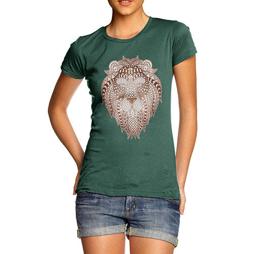 Women's Tribal Lion Head T-Shirt