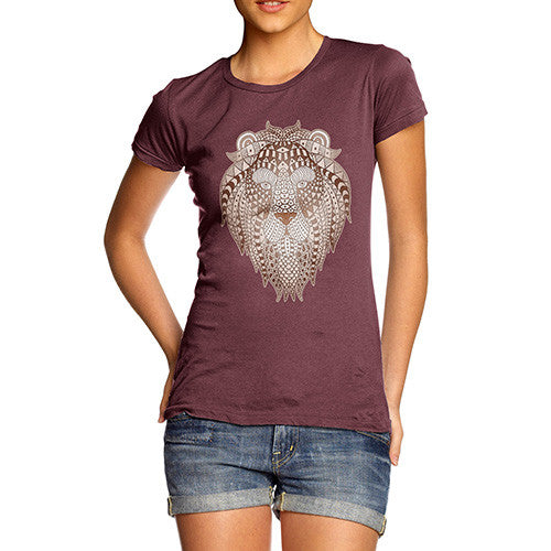 Women's Tribal Lion Head T-Shirt