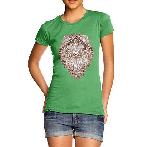 Women's Tribal Lion Head T-Shirt