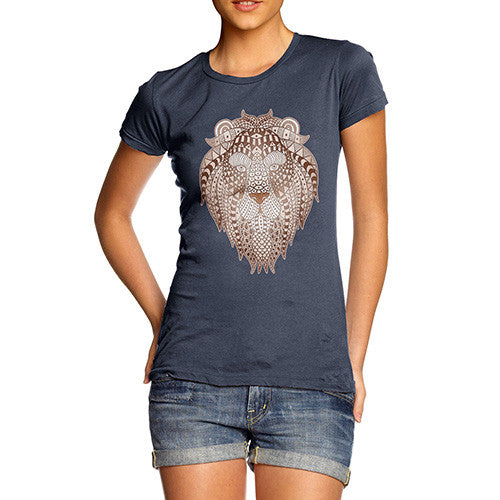 Women's Tribal Lion Head T-Shirt