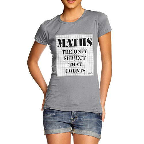 Women's Maths The Only Subject That Counts T-Shirt