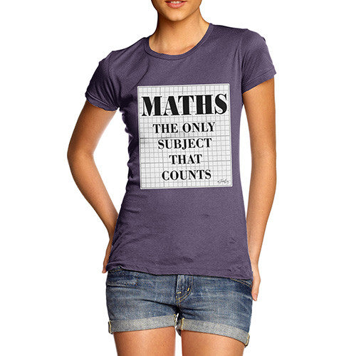 Women's Maths The Only Subject That Counts T-Shirt