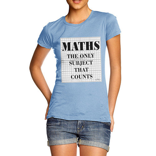 Women's Maths The Only Subject That Counts T-Shirt