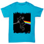 Girls novelty tees The Dark Side of the Cat Girl's T-Shirt Age 3-4 Azure Blue