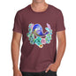 Men's Zentangle Pop Art Starling Bird T-Shirt