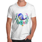 Men's Zentangle Pop Art Starling Bird T-Shirt