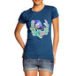Women's Zentangle Pop Art Starling Bird T-Shirt
