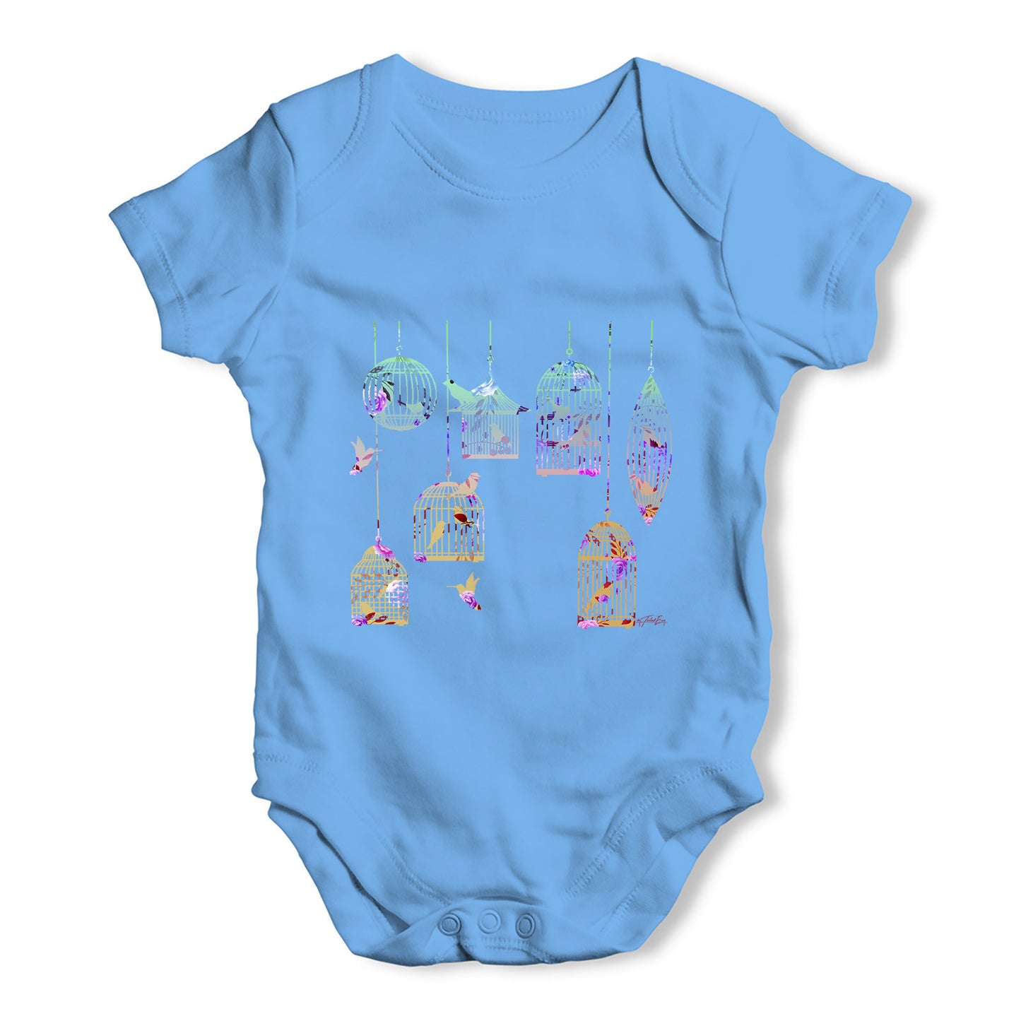 Bird Cages Baby Grow Bodysuit
