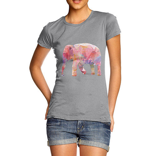 Women's Geometric Elephant Memory Is Important T-Shirt