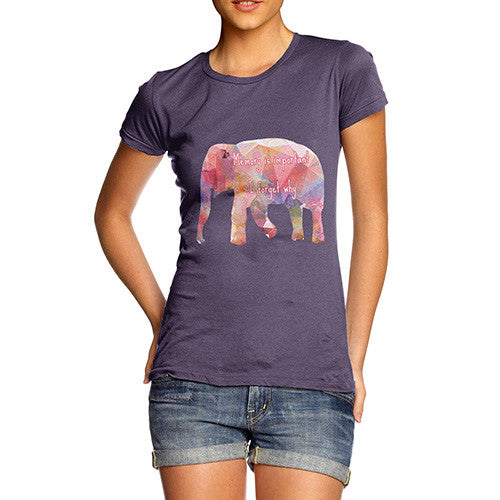 Women's Geometric Elephant Memory Is Important T-Shirt