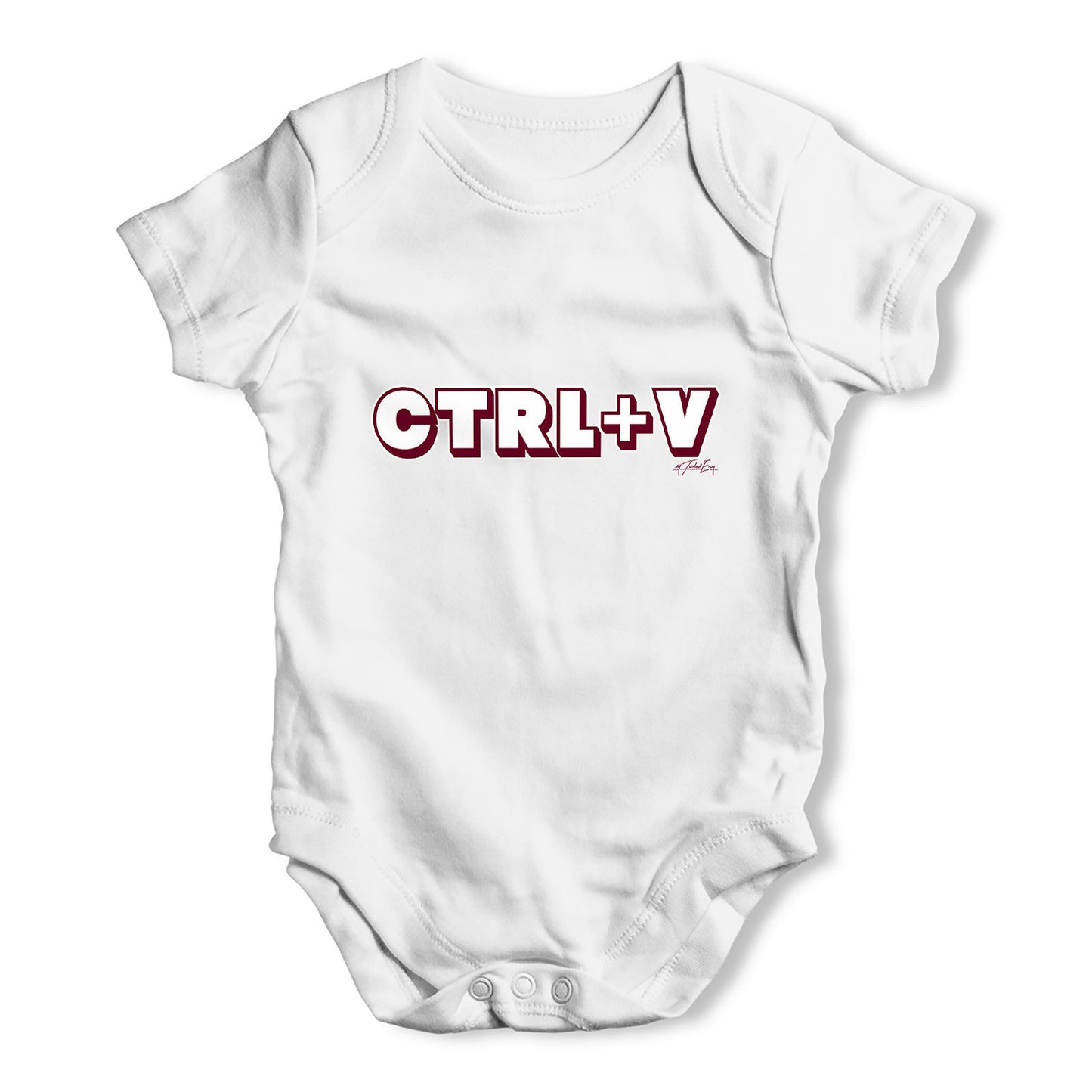 Ctrl V Paste Twins Baby Grow Bodysuit