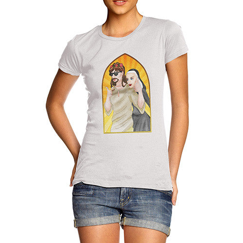 Women's Jesus and the Nun T-Shirt