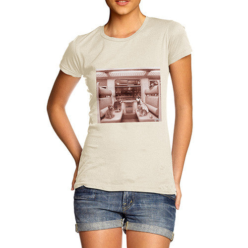 Women's Animals On A Train T-Shirt