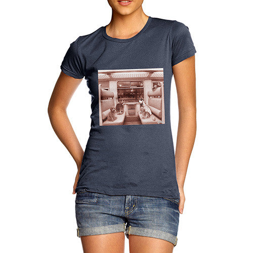 Women's Animals On A Train T-Shirt