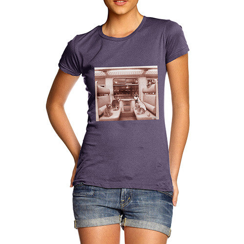 Women's Animals On A Train T-Shirt