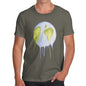 Men's Dripping Watercolour Planet Earth T-Shirt