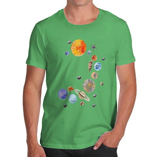 Men's Seashell Solar System T-Shirt