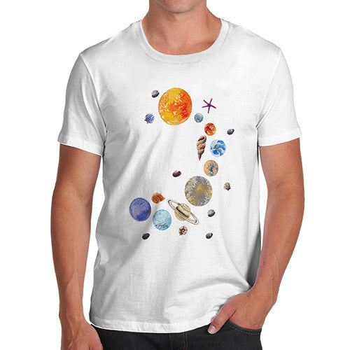 Men's Seashell Solar System T-Shirt