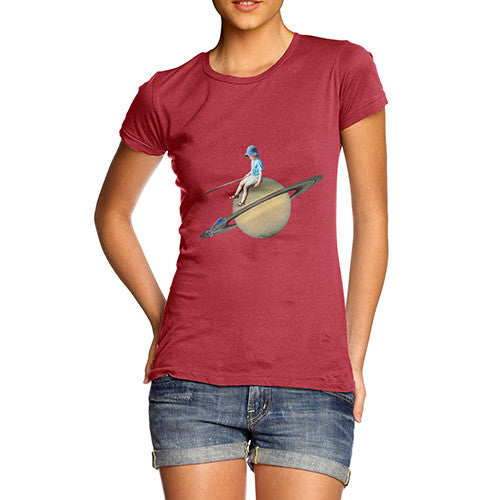 Women's Fishing On Saturn T-Shirt