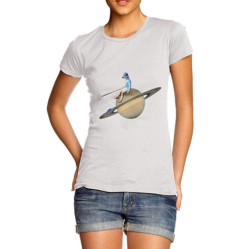 Women's Fishing On Saturn T-Shirt