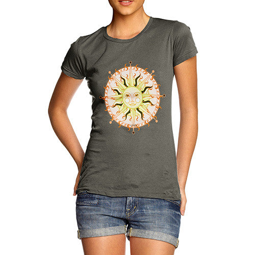 Women's Celestial Sun Face T-Shirt