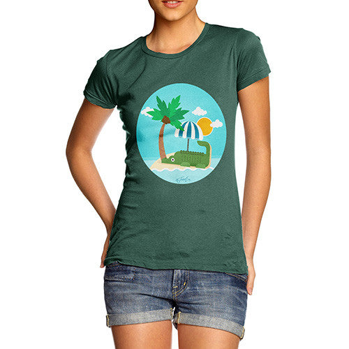 Women's Croc On The Beach T-Shirt