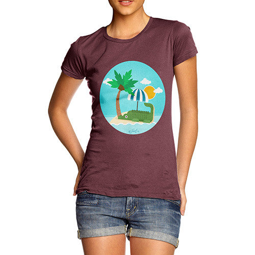 Women's Croc On The Beach T-Shirt